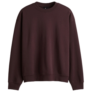 HM男装女装卫衣冬季红色圣诞本命年加绒加厚保暖情侣套衫1308076