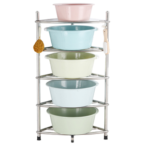 不锈钢脸盆架厕所落地式厨房三角架