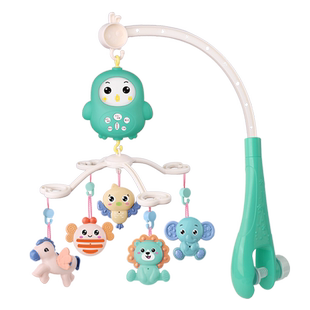 婴儿床头摇铃床铃新生儿初生宝宝床摇铃音乐旋转益智床上挂件玩具