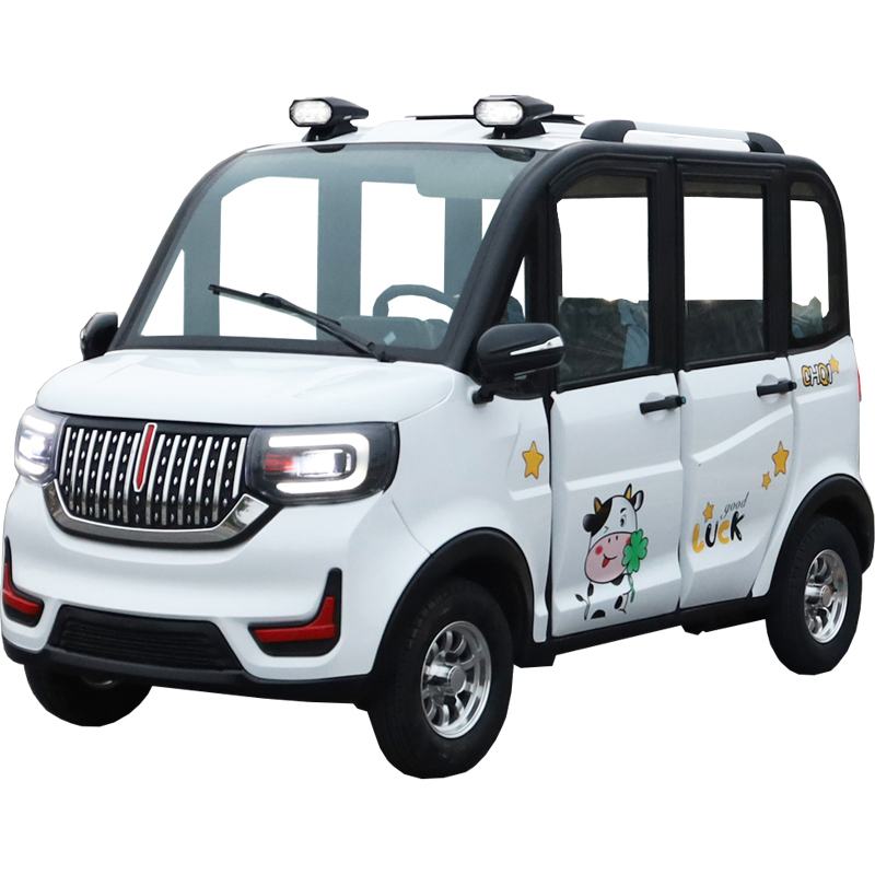 电动车四轮车成人家用代步车四门全封闭油电两用带棚新能源电瓶车