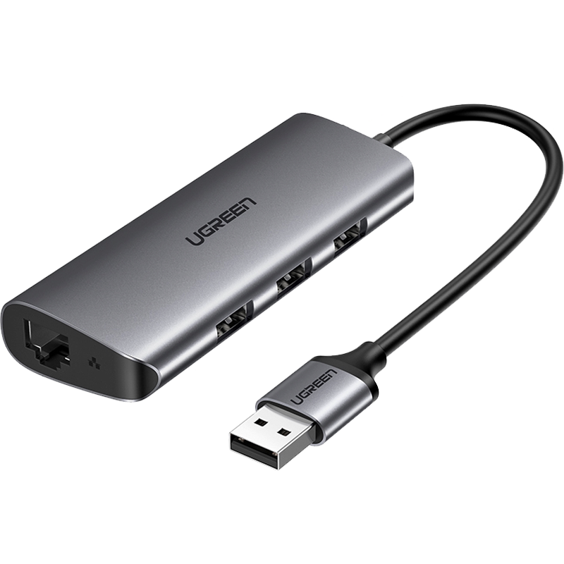 0分线器hub千兆网卡usb转网线接口转换器笔记本台式机电脑usb拓展扩展