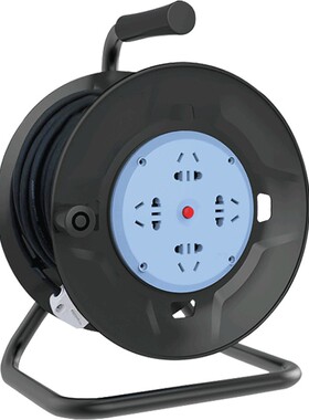 公牛线盘插座移动电缆绕线卷盘线轴空盘拖线滚子30米50延长线插排