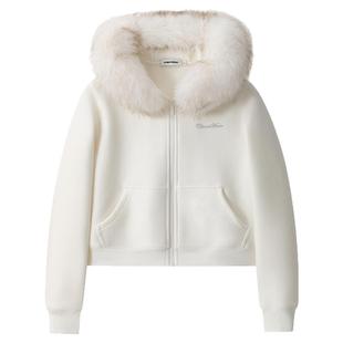 CLIMAX VISION保暖双面绒可脱卸毛领连帽开衫外套/加绒弯刀卫裤