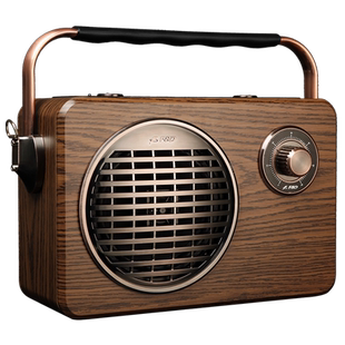 f&d奋达r9复古收音机重低音音响