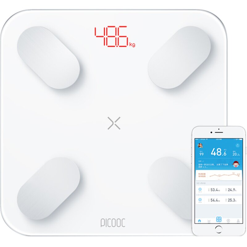 准体重秤健康减肥秤测脂肪测心率男女生迷你体质计小型智能体脂仪mini
