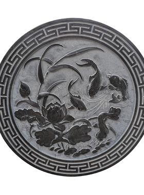 青石仿古石雕壁画浮雕地雕五福祥云刻字门头牌匾户外镂空窗影壁墙