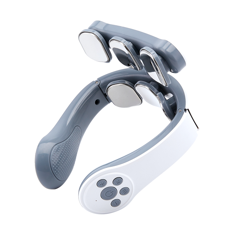 颈椎按摩器电动智能颈椎按摩仪电磁震动热敷脉冲肩颈富贵包护颈仪