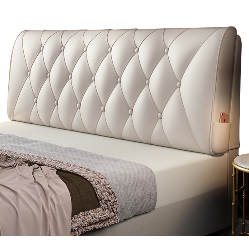 全包布艺床头罩软包床头套简约现代欧式防尘罩1.8m1.5米床保护套