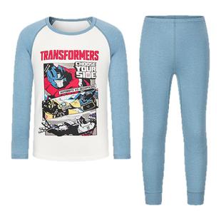 爱慕儿童小暖气吸湿发热保暖内衣套装小马宝莉IP联名加厚秋冬暖衣