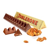亿滋瑞士Toblerone三角巧克力进口黑巧克力100g含蜂蜜巴旦木