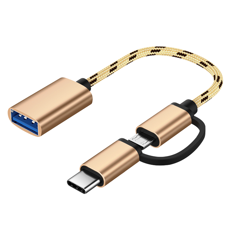 适用于otg二合一数据线安卓type c转换器华为转接头oppo手机连接u盘8