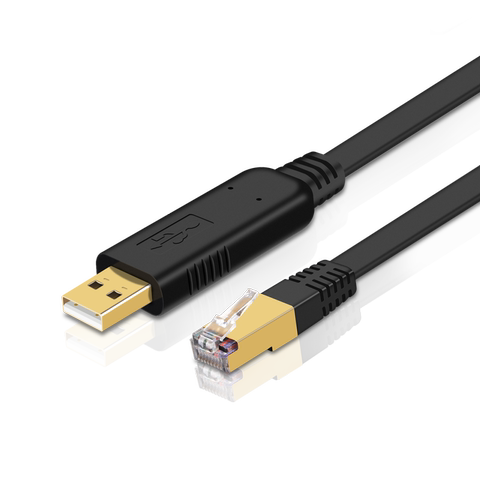 usb转console调试线usb转rj45串口232华为思科h3c锐捷路由器交换机