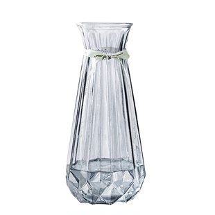 【二件套】大号欧式玻璃透明水养花瓶