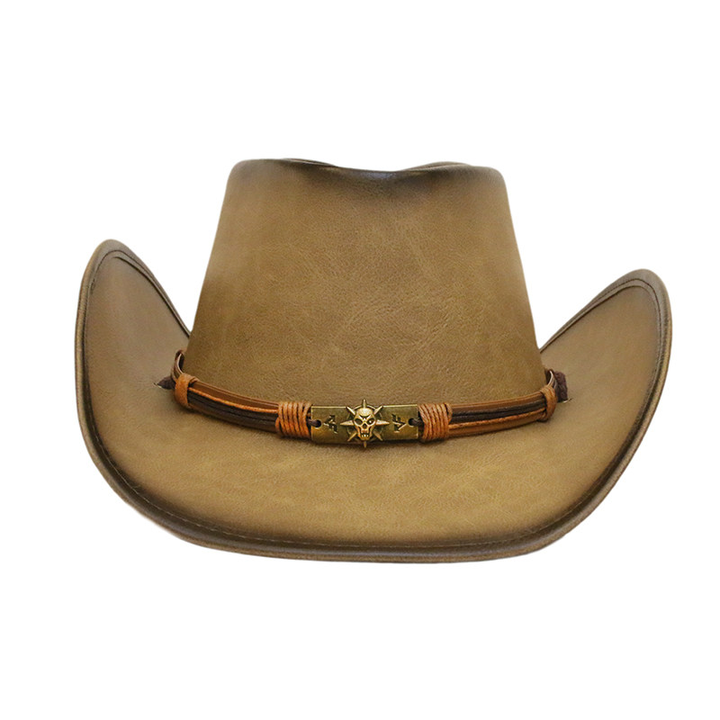 2郑厦荣同款西部牛仔帽英伦大檐卷边登山帽辣妹旅拍出片折叠帽子潮