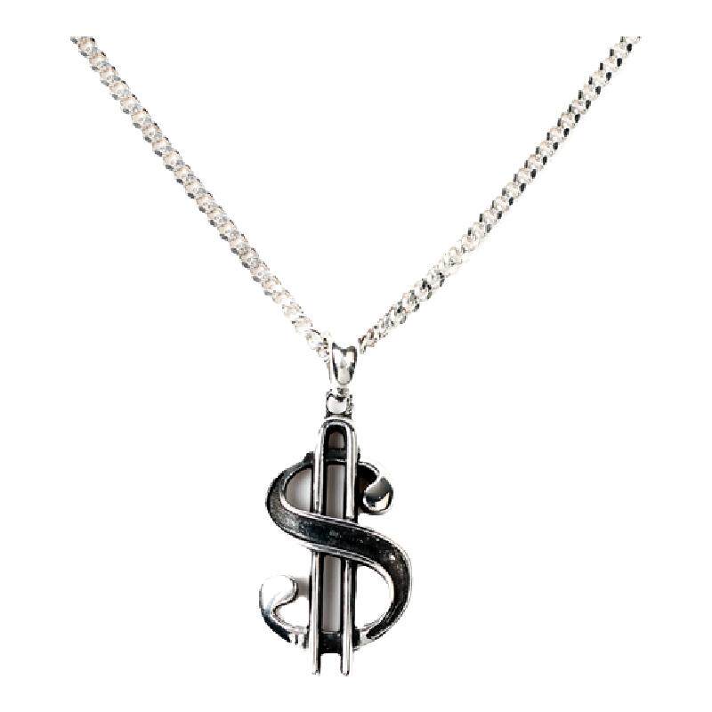 s925 dollar pendant chain 纯银美金吊坠项链