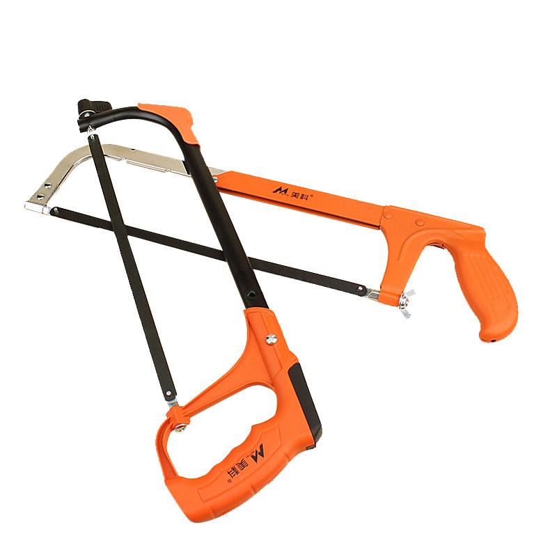 加厚钢锯架锯弓多功能12寸锯子家用木工锯架锯金属切割钢锯条手锯