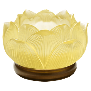 琉璃七色宝莲铜灯座酥油灯架蜡烛台