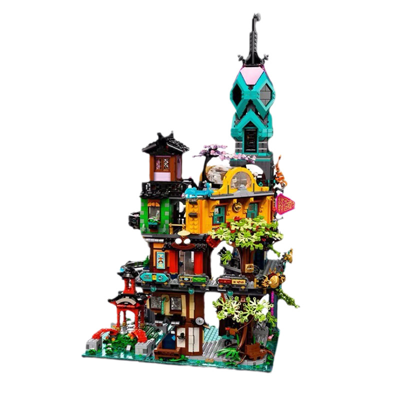乐高幻影忍者2021年新品神庙神殿花园城基地男孩子12岁高难度积木