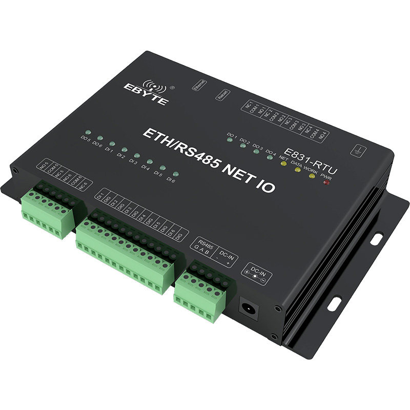 6路数字量输入继电器输出 4g 以太网远程采集通信控制 rs485modbusrtu