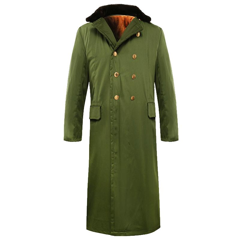 老式军棉大衣男冬季加厚保安长款东北棉服冷库防寒棉衣劳保棉袄服