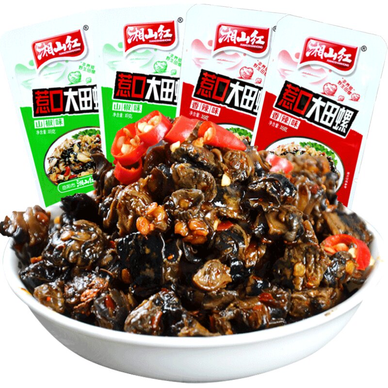 麻辣田螺肉香辣零食小吃熟食螺丝即食海螺肉螺蛳肉海鲜湖南特产