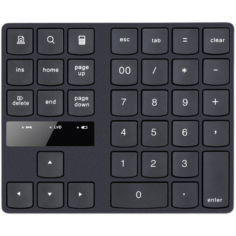 35键无线数字小键盘财务会计专用数字键盘外接usb笔记本台式电脑