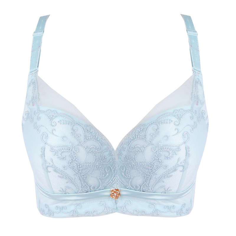 依曼丽正品聚拢性感深v女内衣 收副乳调整型文胸中厚bc杯yk6602