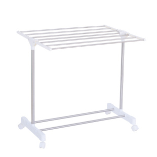 友利特落地式毛巾架卫生间折叠室内小型飘窗晾衣架浴室宝宝尿布架