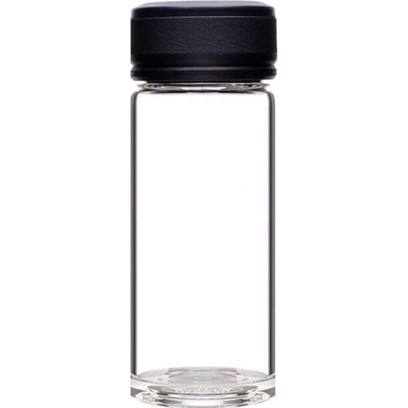 万象单层玻璃杯男女士大容量大号水杯随行便携加厚防漏泡茶杯带盖