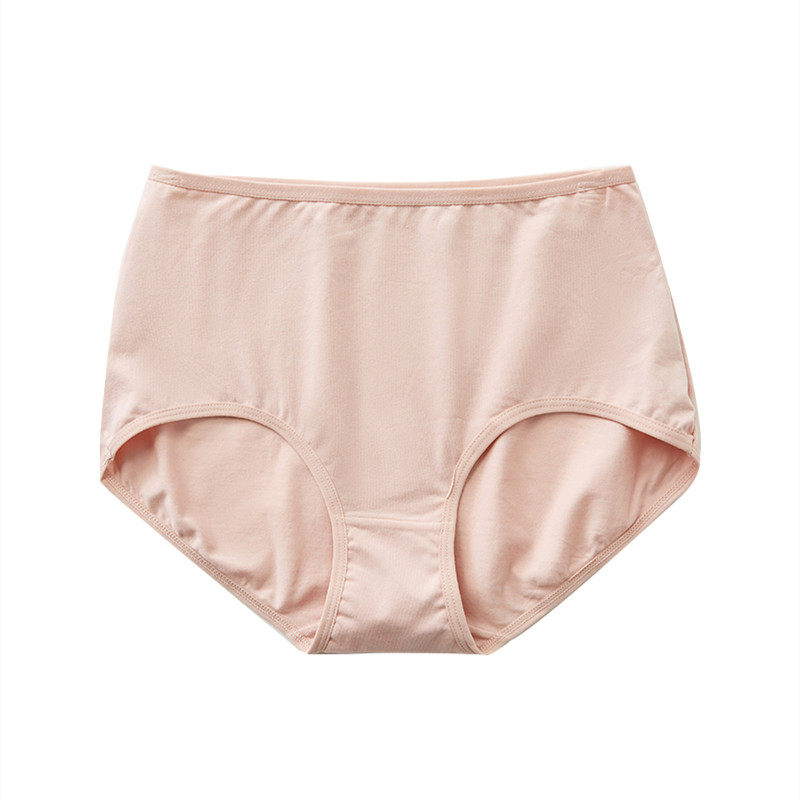 ab内衣女士纯棉中高腰短裤弹力棉提臀裤妈咪裤小平角裤ab内裤d804