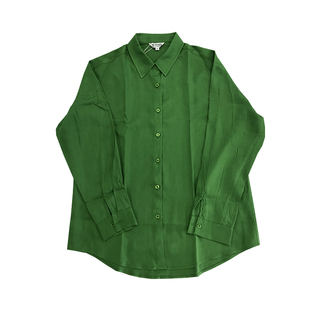 墨绿色衬衣女