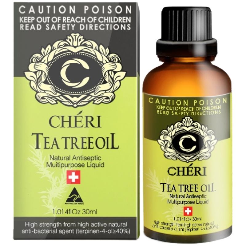 cheri澳洲茶树精油淡化痘印面部单方精油华脸部护肤痘祛控油30ml