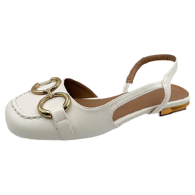 法式小众凉鞋2021年新款气质后空单鞋平底春夏女鞋子 - 南在南方女鞋