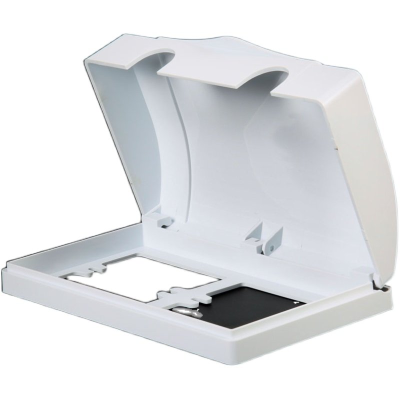 2位开关插座连体防水盒 二位双86型防水盒86双连防水罩双86防溅盒