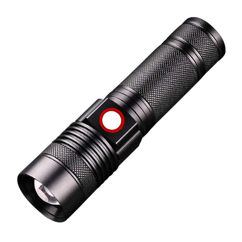 强光手电筒usb直充电超亮远射户外长续航 迷你便携可头戴式两用灯