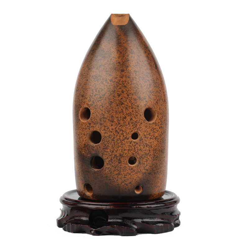 冯氏陶埙十孔10孔专业埙双腔笔筒陨初学者自学演奏级民族乐器