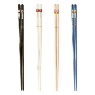 迪士尼陶瓷筷子家用抗菌防滑单人装高档新款一人一筷专用情侣筷