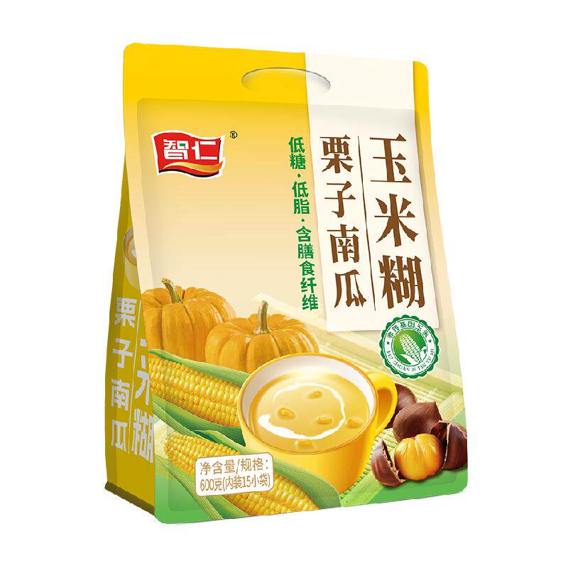 智仁栗子南瓜玉米糊独立小袋装猴头菇山药纯玉米糊营养健康代餐粉