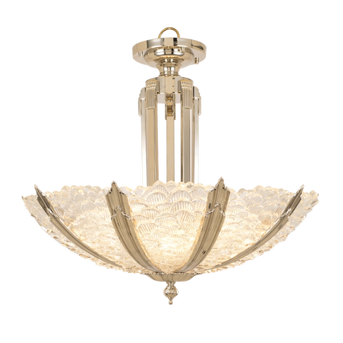 nork诺克灯具全铜半吸顶吊灯奢华现代简约客厅餐厅卧室qs5451