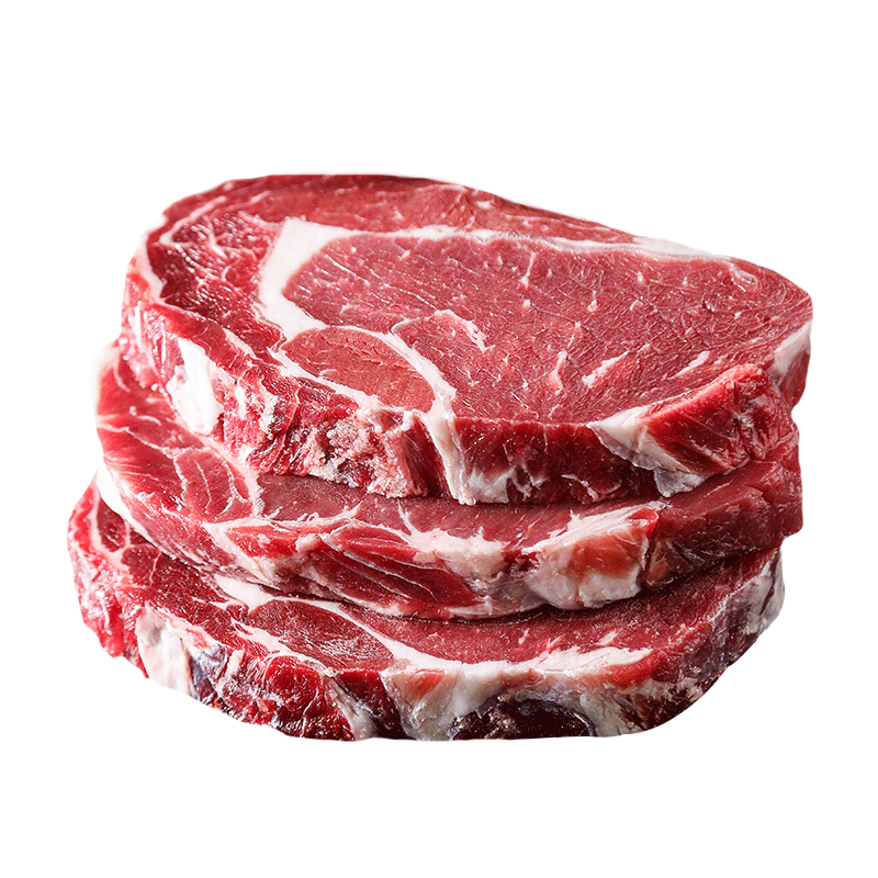 东方港湾整切西冷菲力牛排家庭装新鲜雪花肉眼儿童黑胡椒牛扒10片