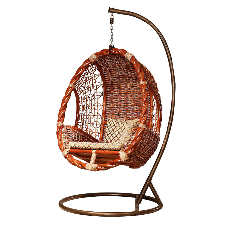 懒人吊篮藤椅成人摇篮椅室内阳台休闲秋千家用鸟巢天然真藤编吊椅