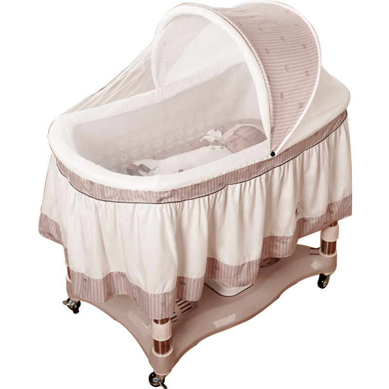 哄娃神器新寄托婴儿摇篮新生儿哄睡宝宝智能上下摇萝卜蹲式婴儿床