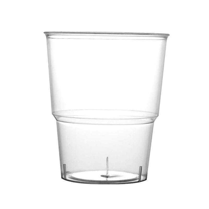 初光加厚航空杯一次性直筒杯定制茶水杯透明硬塑太空杯试饮杯家用