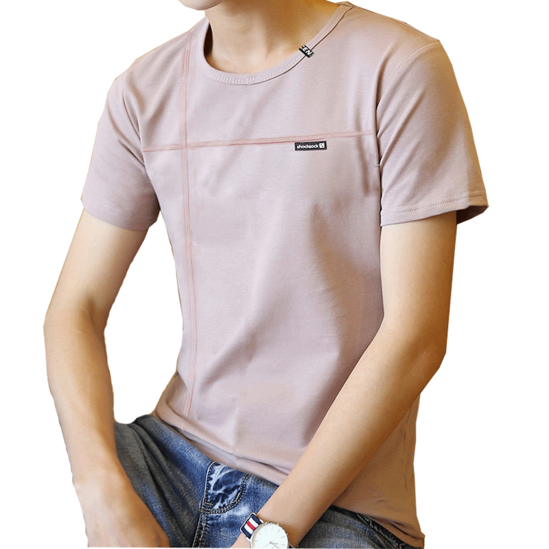 2019夏季新款短袖男t恤跑步健身运动上衣阳离子速干圆领衣服男_生活