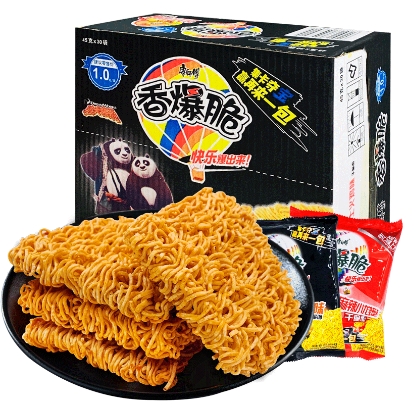 康师傅香爆脆干脆面休闲食品