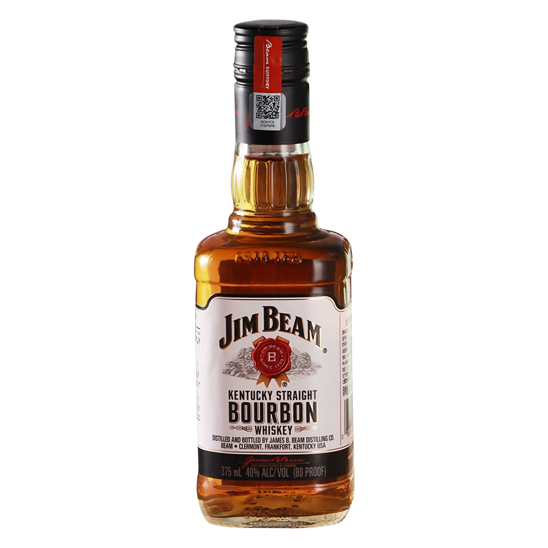 波本威士忌白占边375ml美国进口金宾jim beam波旁洋酒