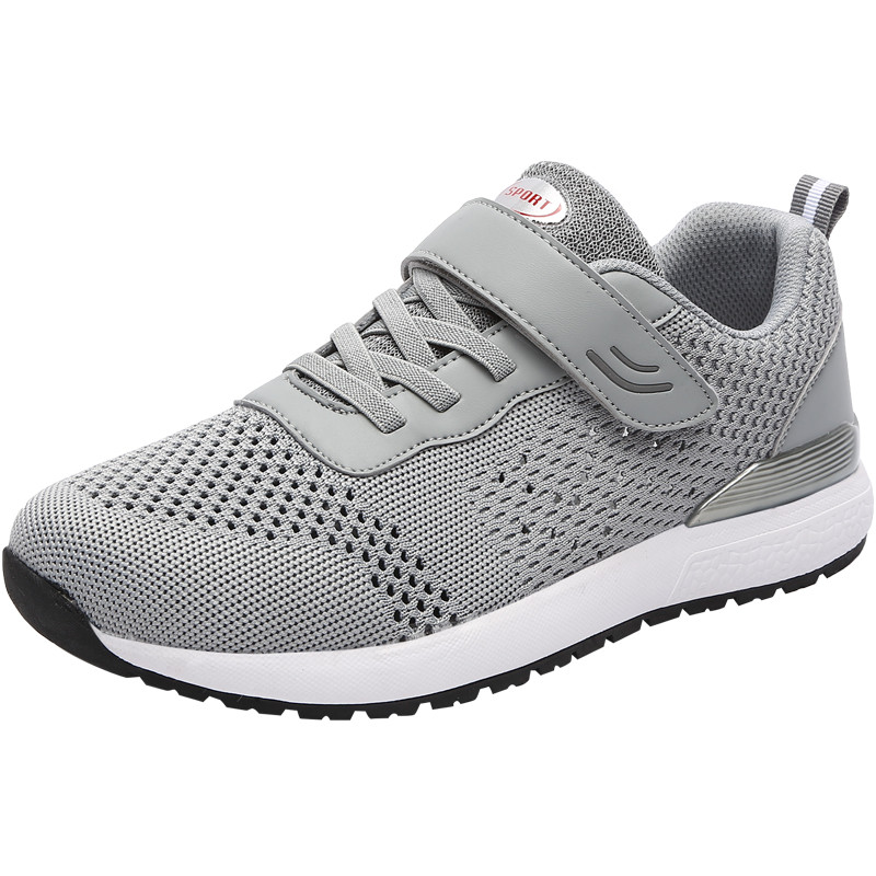 夏季足力健老人鞋男透气软底防滑中老年正品健步鞋爸爸休闲散步女