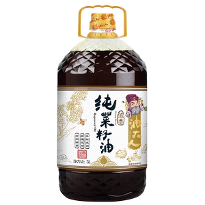油大人 纯菜籽油浓香型5升物理压榨粮油5L厂家直销非转基因食用油