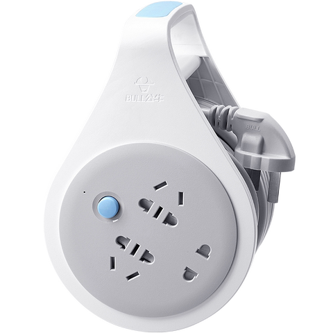 公牛家用线盘插座移动式创意收纳加延长线5m10米拖线板插排接线板