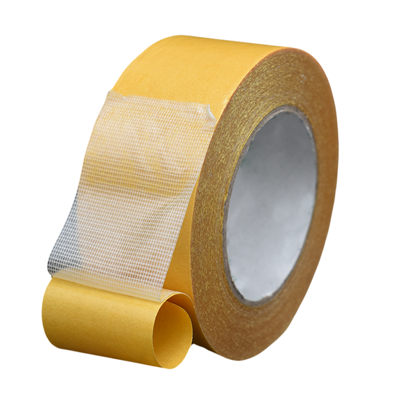 超强力布双面胶 高粘性网格布基双面胶带 透明地毯胶 防水无痕胶带